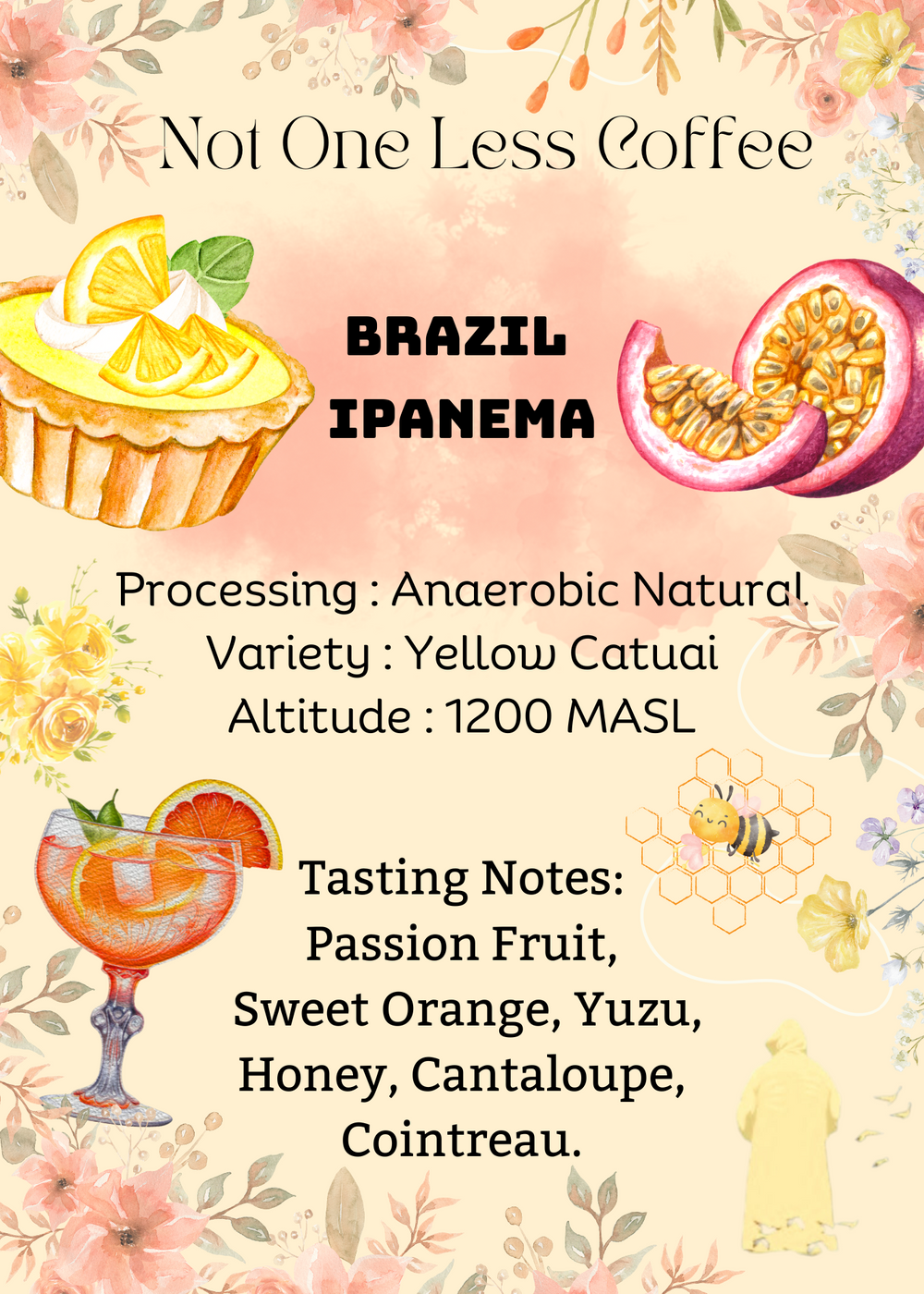 [♥熱情果/日本柚子/橙酒] Brazil - Ipanema - Anaerobic Natural - Red Acaia