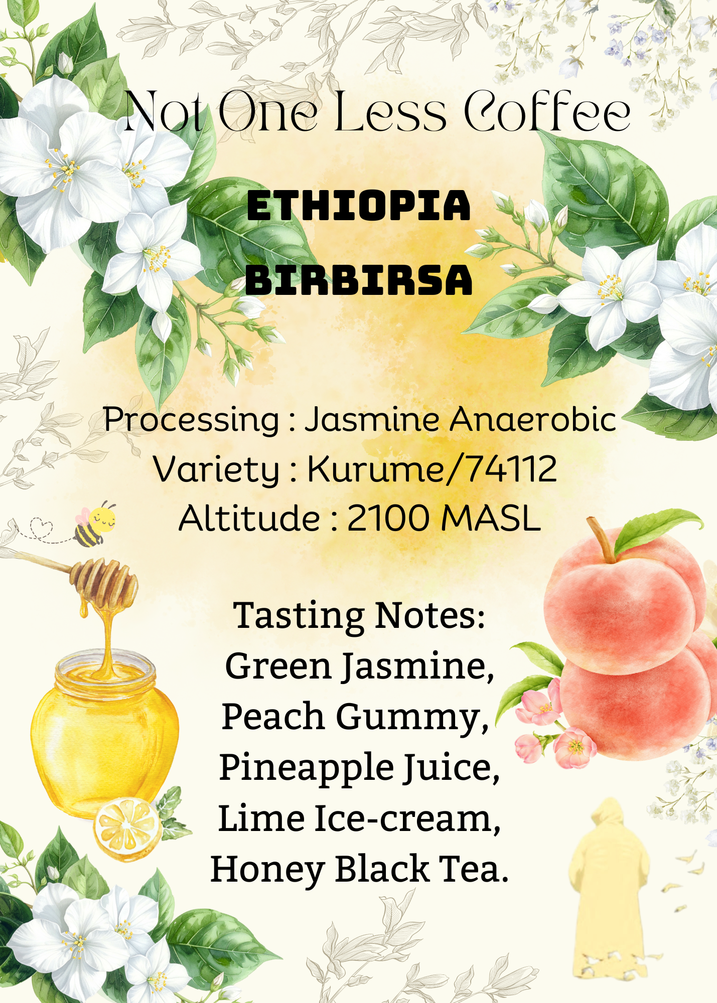 [♥茉莉花/鳳梨汁/蜜糖紅茶] Ethiopia - Guji Birbirsa - Jasmine Aerobic - Kurume/74112