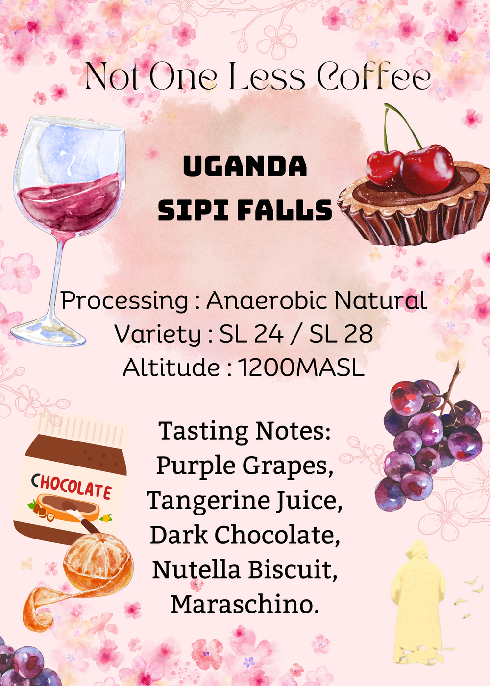 [♥紫葡萄/橘子果醬/黑朱古力] Uganda - Sipi Falls - Anaerobic Natural - SL24 / SL28