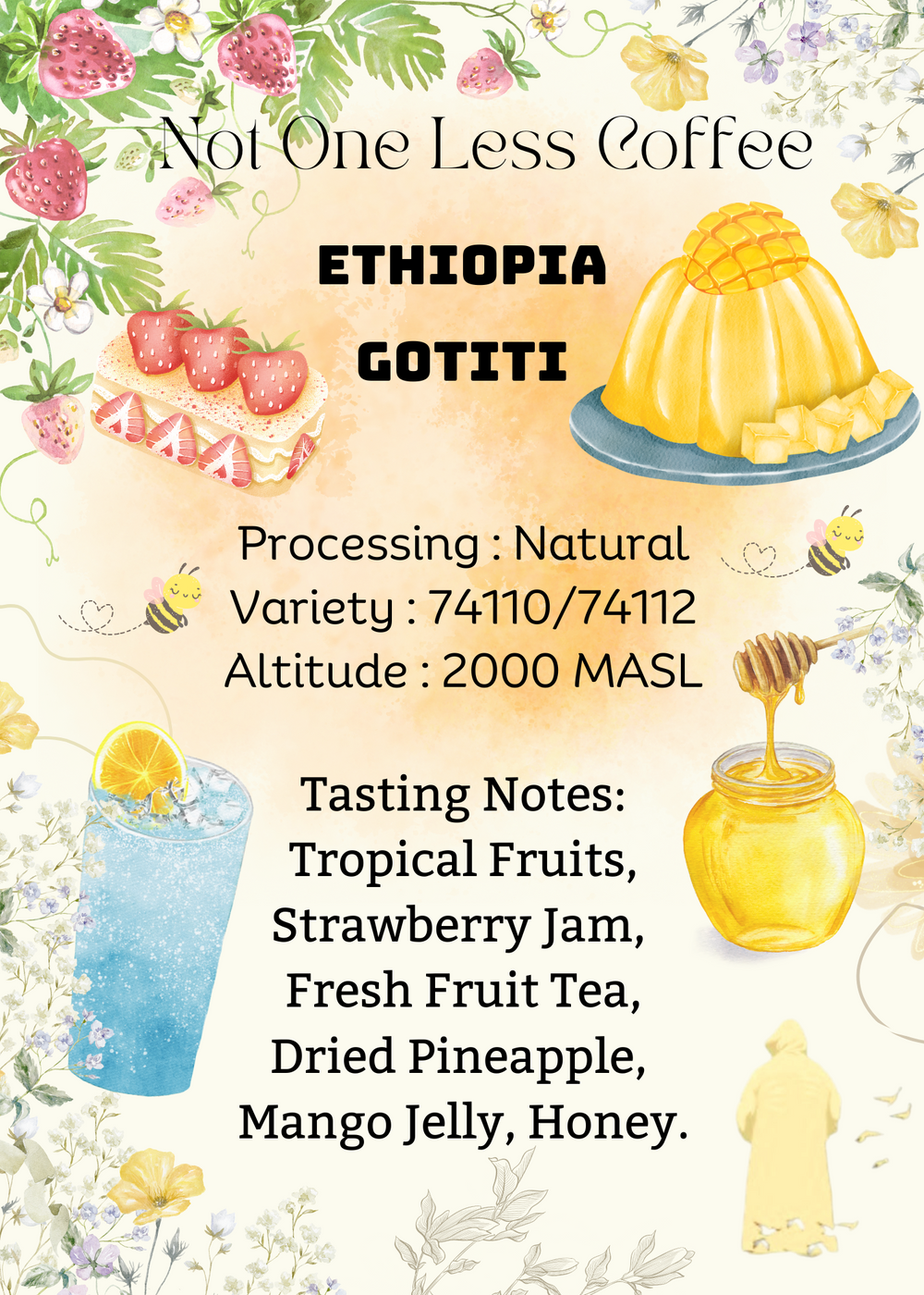 [♥熱帶果實/菠蘿乾/波子汽水] Ethiopia - Gotiti - Natural - 74110 / 74112