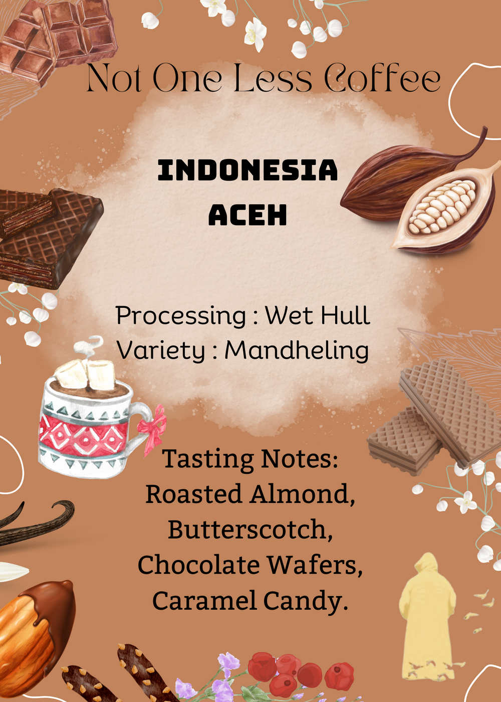 [♥朱古力/烤杏仁/焦糖] Indonesia - Aceh - Wet Hull - Mandheling